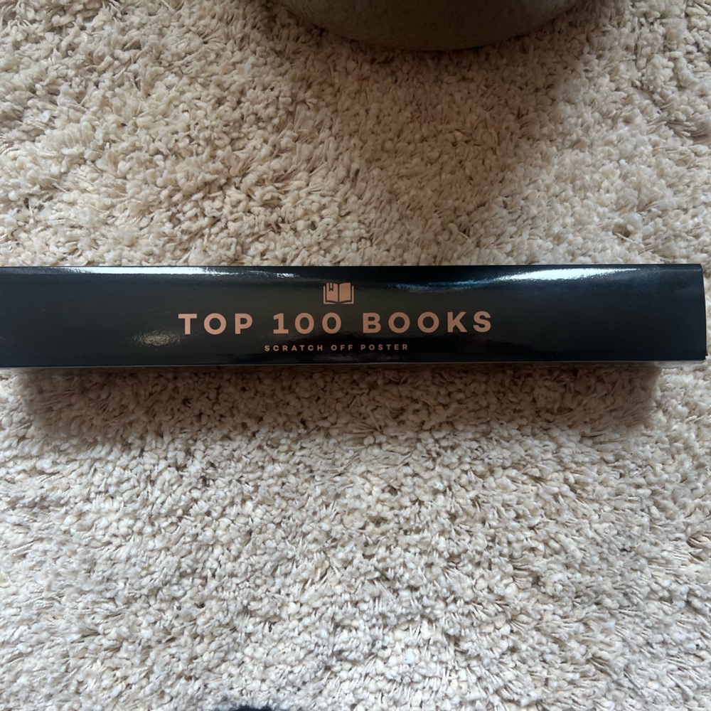 BNIB Top 100 scratch off books poster